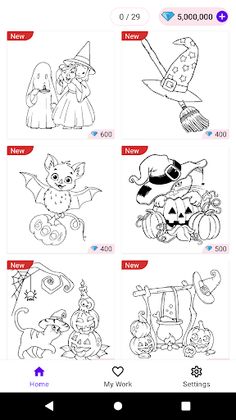 Coloring Book: Halloween - Screenshot 1