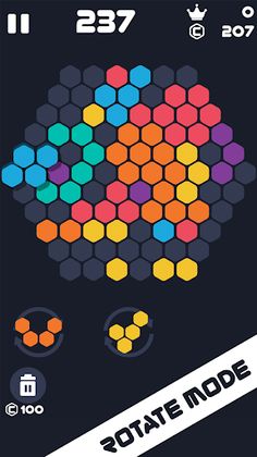 Hexa Mania Fill Hexagon Block - Screenshot 1