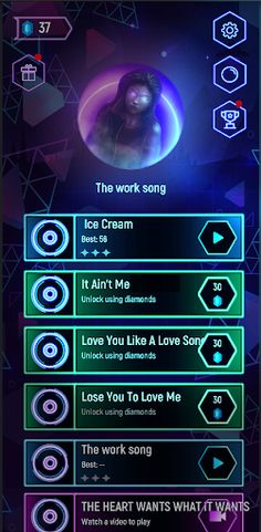 Selena Gomez Hop Tiles - Screenshot 1