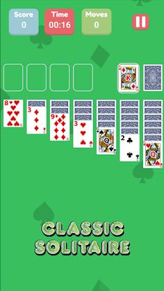 Classic Solitaire: Time, Score - Screenshot 2