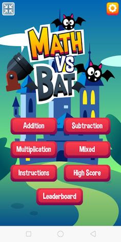 لعبة الرياضيات والخفافش - Screenshot 3