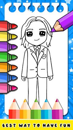 Wednesday Addams 2 Coloring - Screenshot 2