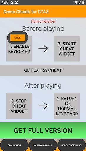 Cheats Keyboard Demo for III - Screenshot 2