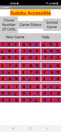 Sudoku Accessible Pro - Screenshot 3