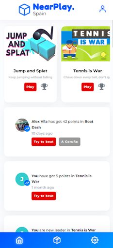 NearPlay. Games Social Network - Screenshot 1