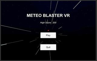 Meteo Blaster VR - Screenshot 1