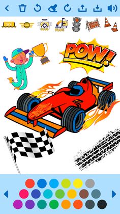Car Coloring Game offline - Screenshot 2