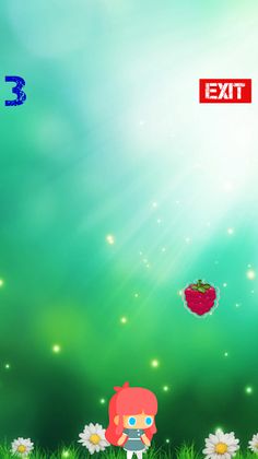 catch fruits, a-z, 0-9 game - Screenshot 1