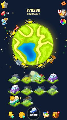 Idle Cars Merge World - Screenshot 2