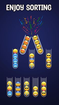 Emoji Sort Puzzle:ColorSorting - Screenshot 2