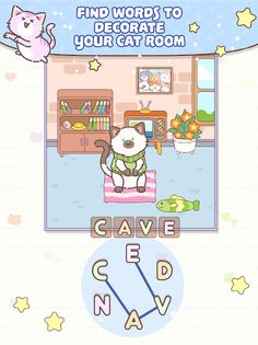 Word Cat - Relaxing Word Game - Screenshot 3