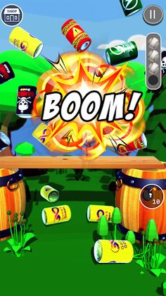 Can Crusher Knockdown 3D Game - Screenshot 1