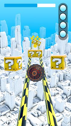 Rolling Ball Sky Race Games 3D - Screenshot 1