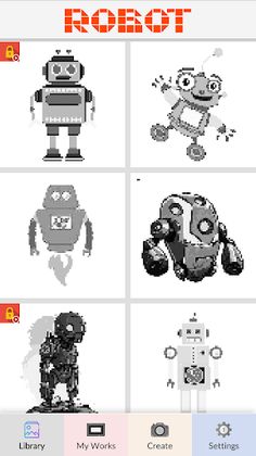 Robot Pixel Art - Screenshot 2