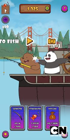 We Bare Bears: Crazy Fishing - Screenshot 1