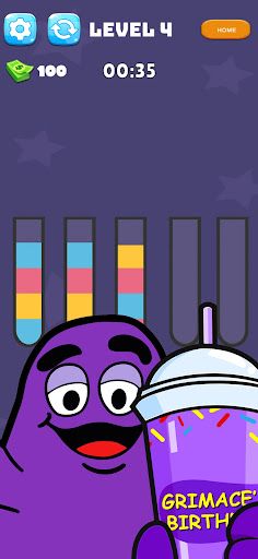 Grimace Sort shakes : Puzzle - Screenshot 2