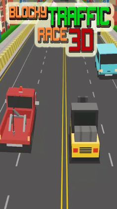 Blocky Traffic Racer Master 3D - Screenshot 4