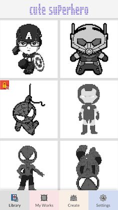 Cute Superhero Pixel Art - Screenshot 2