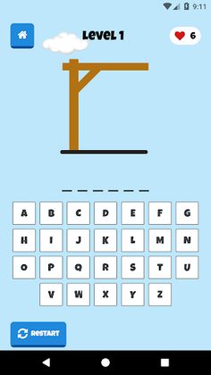 Hangman Game - Easy Words - Screenshot 1