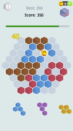hexa block puzzle -three modes - Screenshot 2