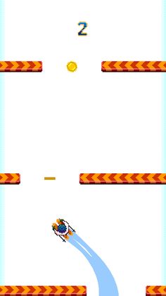 Downhill Snow  - One tap game - Screenshot 2