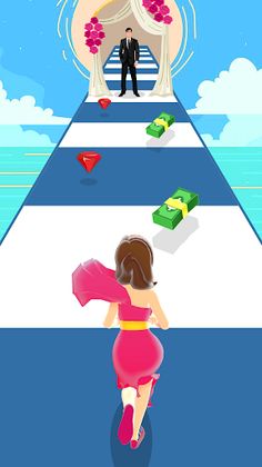 Girl Run 3D - Fun Running Game - Screenshot 4
