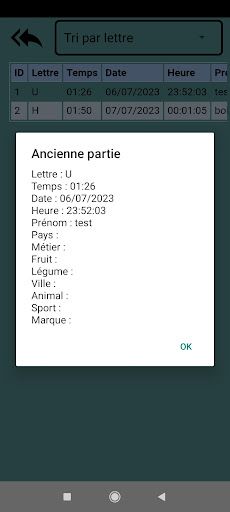 Jeu de BAC - Screenshot 3