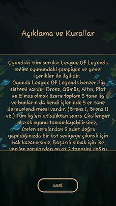 LoL Bilgi Yarışması - Screenshot 1