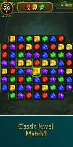 Jewel & Gem Crush-Match Master - Screenshot 1