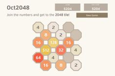 Oct 2048: moving tiles in 8 di - Screenshot 3