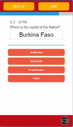 World flags & capitals quiz - Screenshot 4