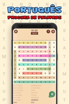 Portuguese! Word Search - Screenshot 2