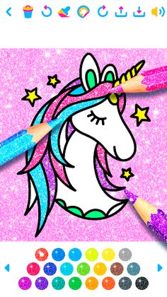 Unicorn Coloring: Girl Games - Screenshot 2