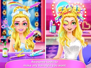 Rainbow Hair Salon - Dress Up - Screenshot 3
