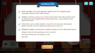 Jogo: Memória Política-Teste - Screenshot 2