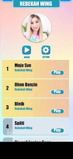 Rebekah Wing Music Tiles Game - Screenshot 1