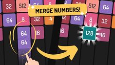 X2 Blocks: 2048 Drop & Merge! - Screenshot 2