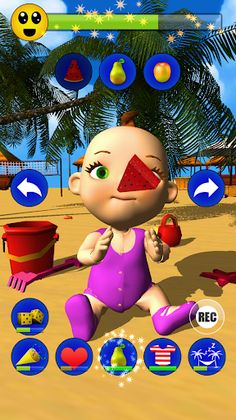Baby Babsy At The Beach Gold - Screenshot 4