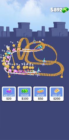 Crazy Coaster Idle - Screenshot 4