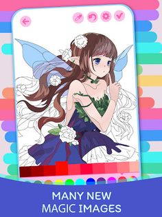 Anime Fantasy Coloring Book - Screenshot 3