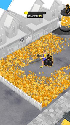 Leaf Blower—City Cleaning Game - Screenshot 3