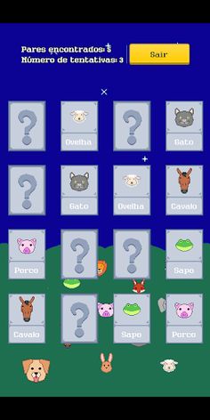 Memória Animal - Screenshot 1