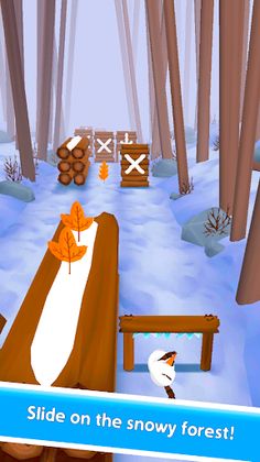 Snowman Rush: Frozen run - Screenshot 3