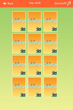 Monsters Memory Match - Screenshot 2