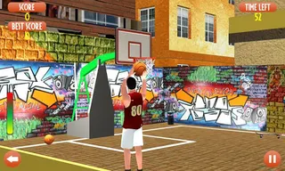 Basketball flick game slam - Screenshot 2