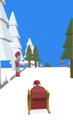 Xmas Santa Mad Sleigh Run - Screenshot 3
