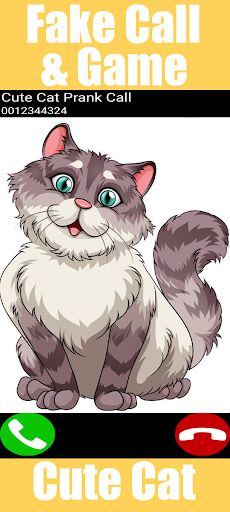Fake Call Cute Cat Game - Screenshot 3