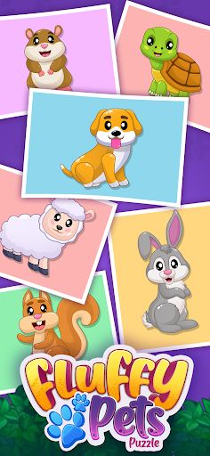 Fluffy Pets Puzzle Color Sort - Screenshot 1