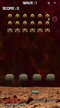 Invaders Mars Defender - Screenshot 2
