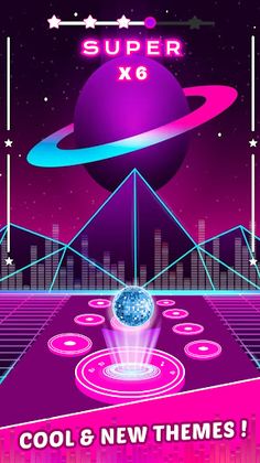 Neon Tiles Hop: EDM Ball - Screenshot 2